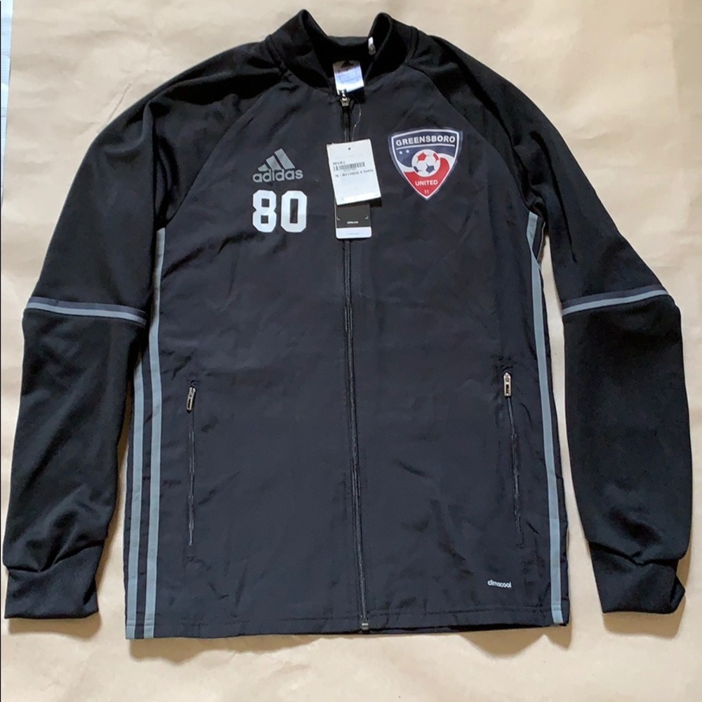 Men’s adidas soccer zip up jacket size small